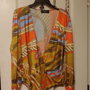 Peekaboo 100% Polyester silky bodysuit